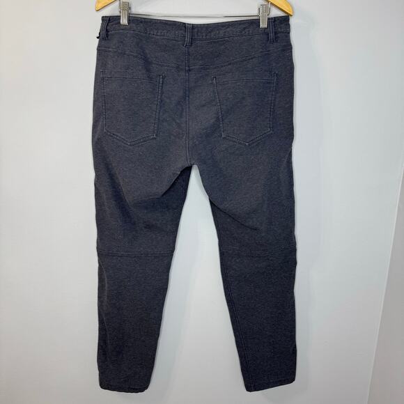Lululemon ABC Slim Tech Canvas Pants Heathered Deep Navy Stretch Men's 34x32 - Picture 7 of 9